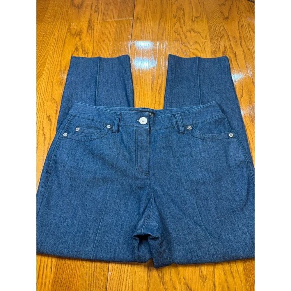 Larry Levine stretch dressy jeans, size 8, ex cond.